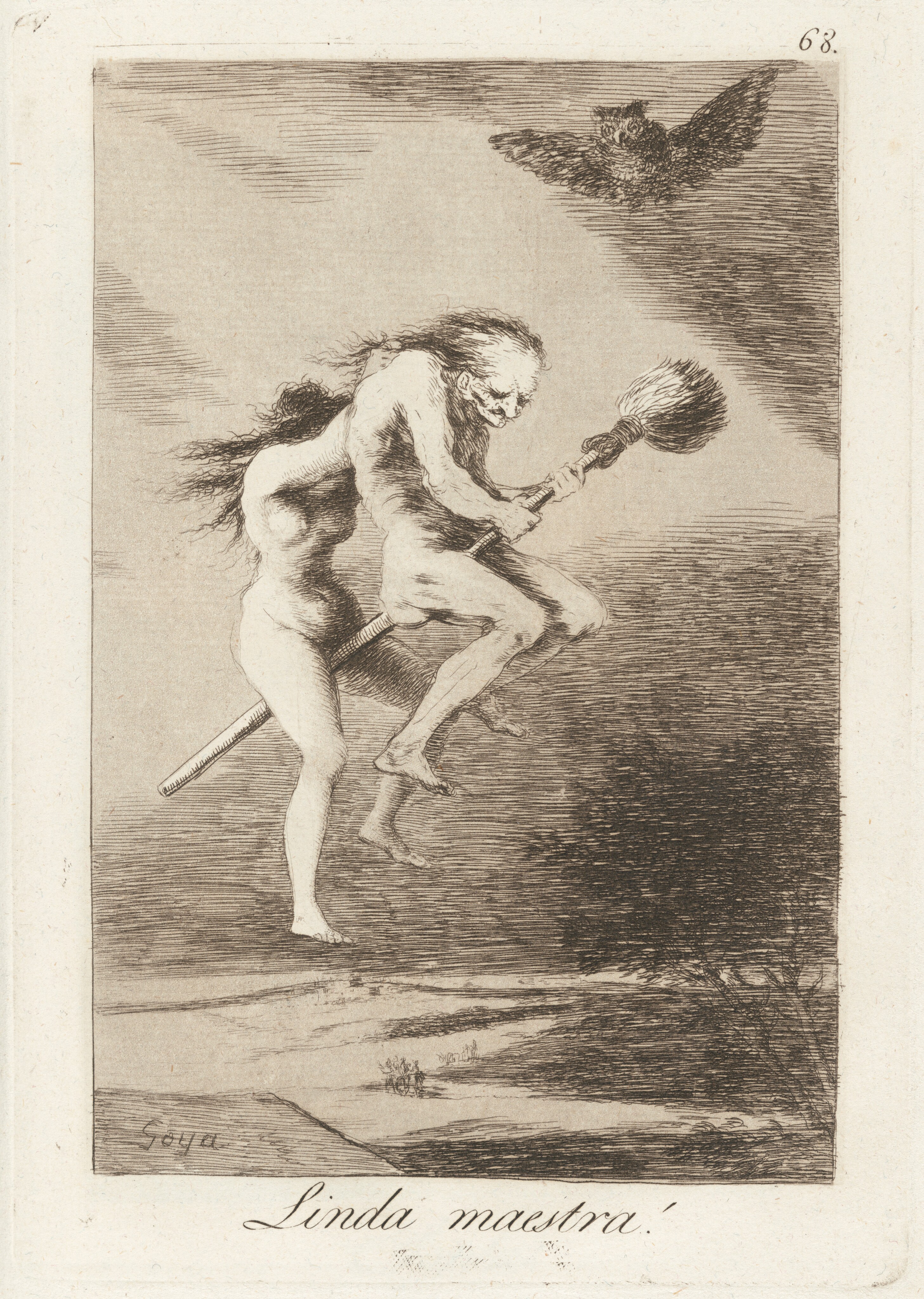 Linda maestra, Francisco de Goya